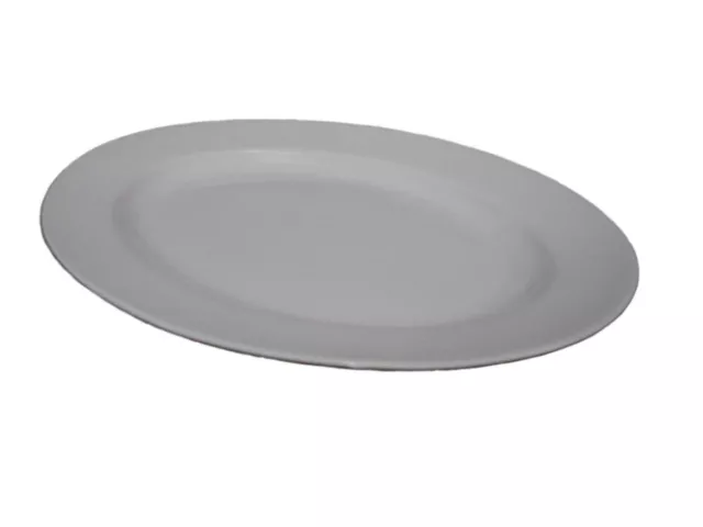 (Xt106) Bandeja Fuente Servir  Plato Presentacion Ovalada Peque Porcelana Blanco 2