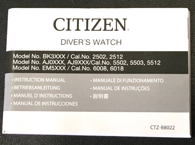 Citizen Promaster Diver Fujitsubo : montre de plongée Citizen