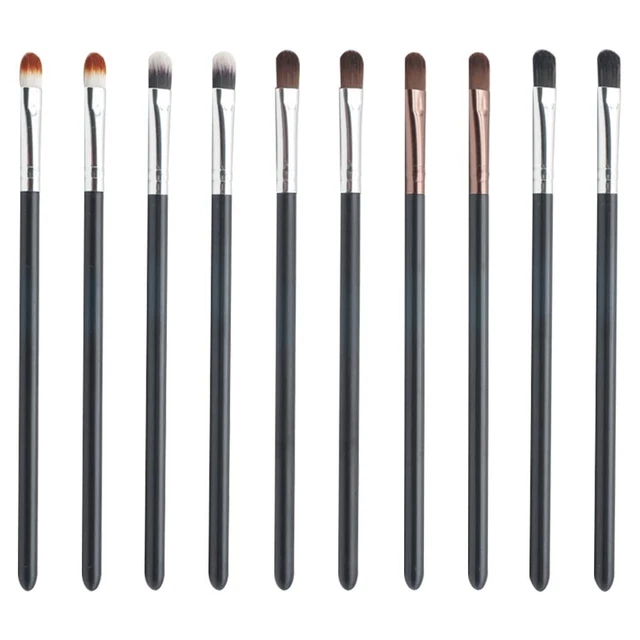 10 Pezzi Pennelli Ombretto Strumento di Trucco, Makeup Brushes, Pennello per