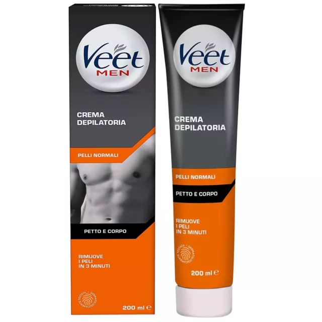 Veet Men Crema Depilatoria Pelle Normale 200Ml Per Depilazione