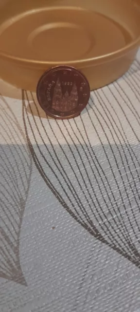 Pièce de monnaie de 5 cents ESPAGNE très rare. Elle est très belle. 3