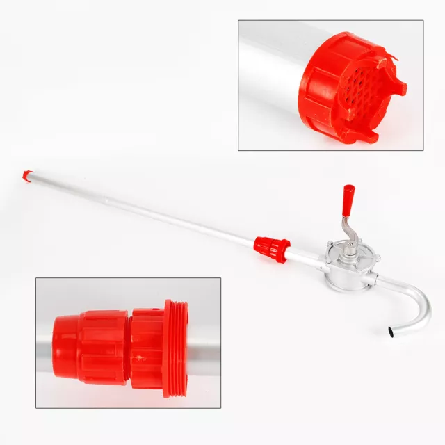 Manual Hand Rotary Barrel Pump Drum Fuel  Oil Transfer Pump Crank 55 Galls
