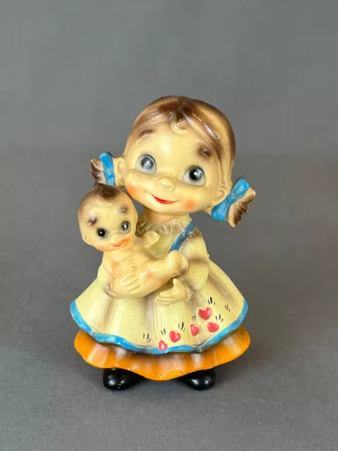 Josef Originals Wee Folks BUNDLE OF JOY GIRL with Baby 4” Figurine 1967