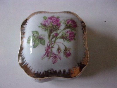 Superbe importante ancienne bonbonnière émaillée houx neige Texier Perlam 
