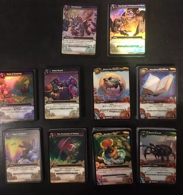 USED World of Warcraft TCG loot cards COMMON Loots 1/3s -- any 3 for $1