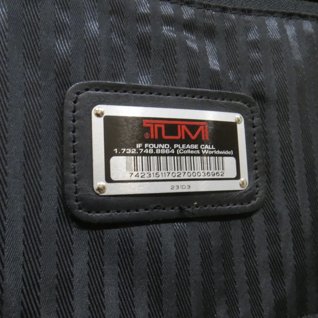 Black Tumi Alpha Ballistic Bifold Garment Bag Suitcase 231D3 13