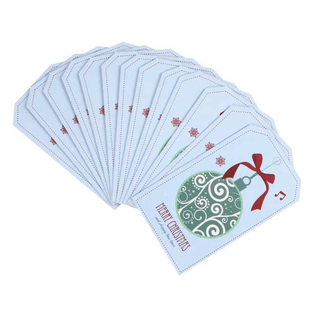 100 pz cartoline regalo di Natale etichetta sospesa in carta per Natale