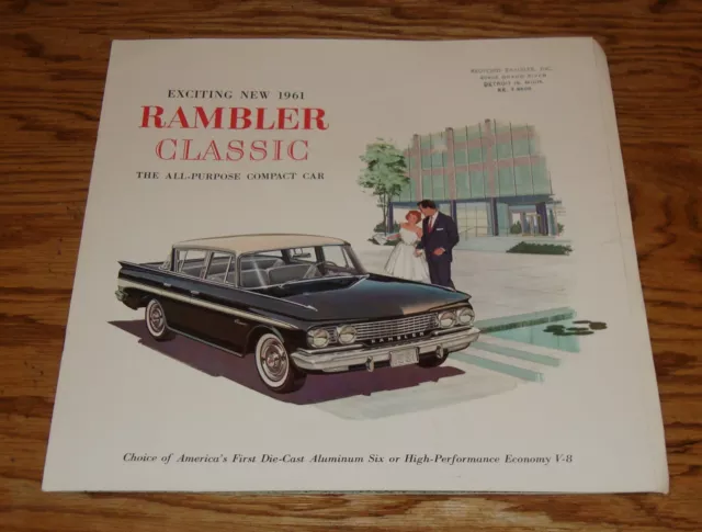 Original 1961 Rambler Classic Sales Brochure 61 AMC American Motors