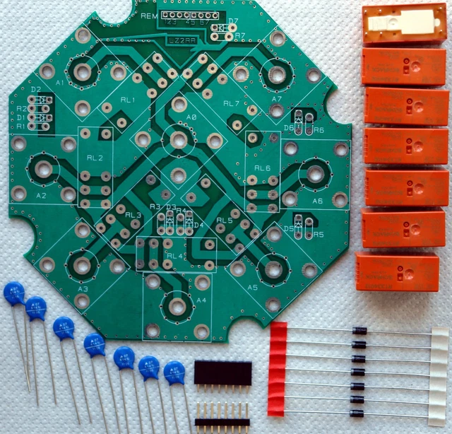 HAM AMATEUR RADIO Remote antenna switch DIY KIT up to 7 antennas SO239