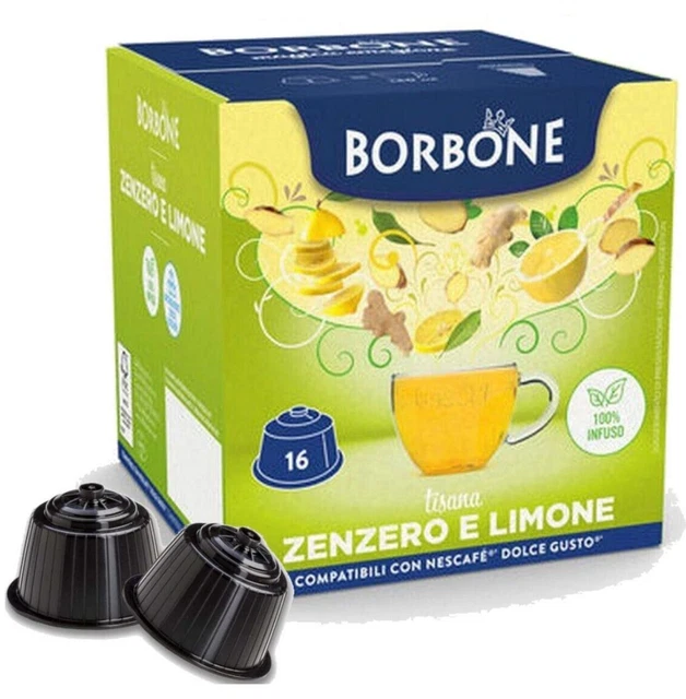 Caffè Borbone 96 Capsule Mixed Coffee & Bourbon Soluble Beverage Kit - A Modo Mio Compatible