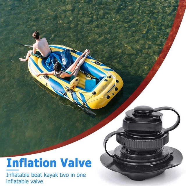 FR 2 in 1 Safety Air Valve Nozzle Caps Plug for Inflatable Boat Kayak Airbed Pum
