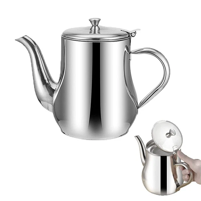 Récipient à Huile Usagée 3 L Acier Inoxydable – Avec Filtre Et Couvercle – Pour Filtrer Et Stocker Huile De Friture – Lavable Lave-vaisselle