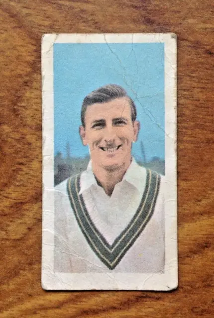 Barratt Goldflake Trade Card - Famous Sportsmen  Bill Lawry Australian Cricketer