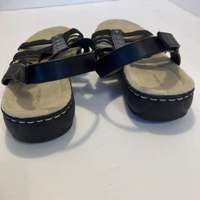 CROFT & BARROW kohls RN#73277 pegblack womens sz 10M padded multi strap ...