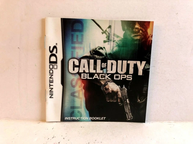 CALL OF DUTY Black Ops Nintendo DS MANUAL ONLY Authentic 2.86