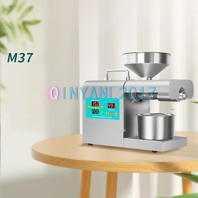 820W Automatic Oil Press Machine Peanut Cold Hot Seed Oil Extractor TEMP Control