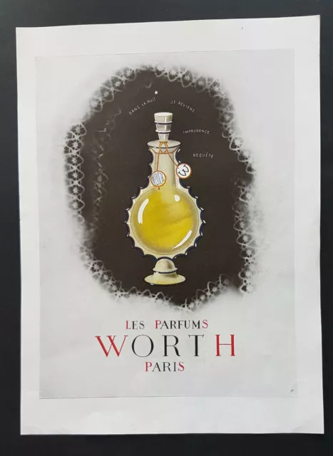 Pargum WORTH  * PUBLICITE d'après Sibia  *  AD 1949  N° 424