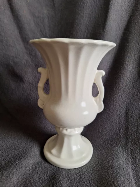 Vintage Arthur Wood Mantle Greek Vase Bowl Urn Two Handled Flowers Floristry