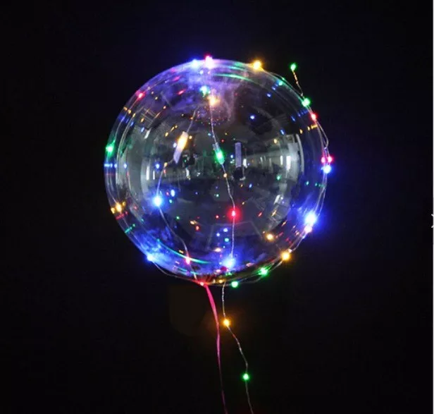 LED Fantástico Balloon Balón Con 30er Guirnalda de Luces Blanco Cálido O Colores
