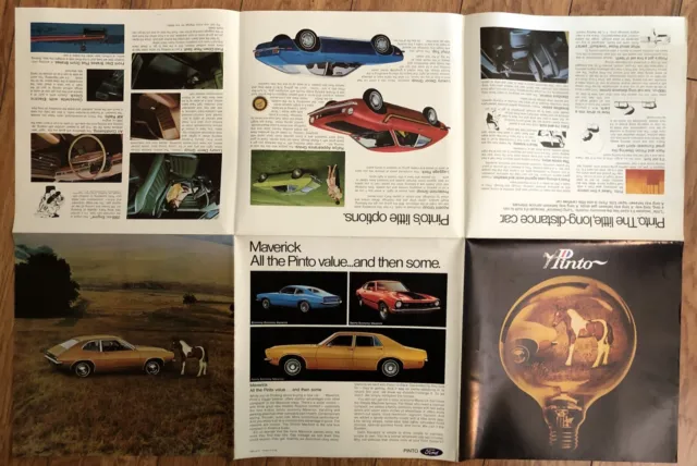 Vintage 1971 Ford Pinto Car Advertising Dealer Brochure - Build Your Own!! 5