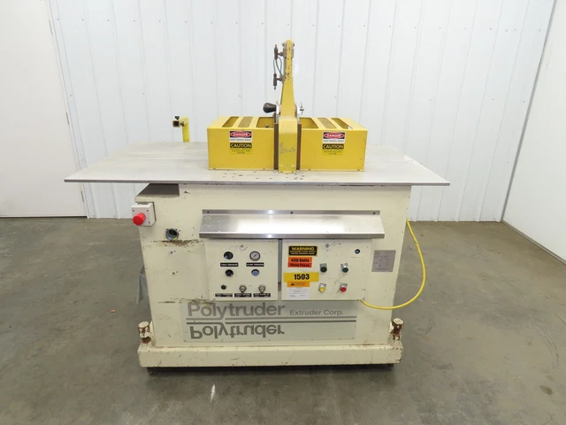 Polytruder PTS-6 Traveling Up Cut Saw 18" Blade 18" Travel 3Hp 460V No Controls