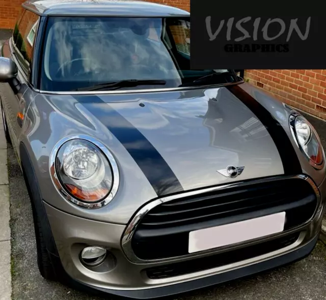 Mini One Mini Cooper Bonnet Stripes Vinyl Graphics Decals Stickers Original