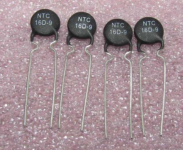 4pcs NTC 16D-9 Inrush Current Limiter Thermistor NTC  1 Amp 16 Ohm