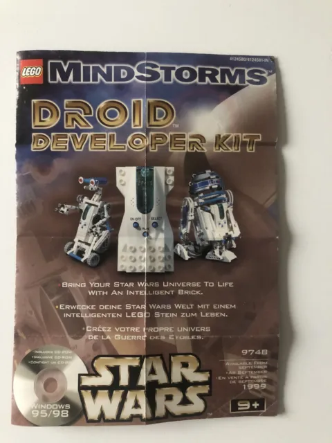 Lego 9748 MindStorms Droid Developer Kit Star Wars Prospekt/ Anleitung für CD