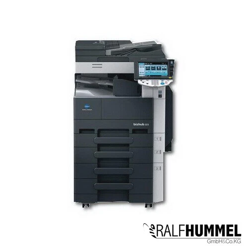 Konica minolta bizhub 223 Drucker Kopierer Scanner inkl. Toner A3