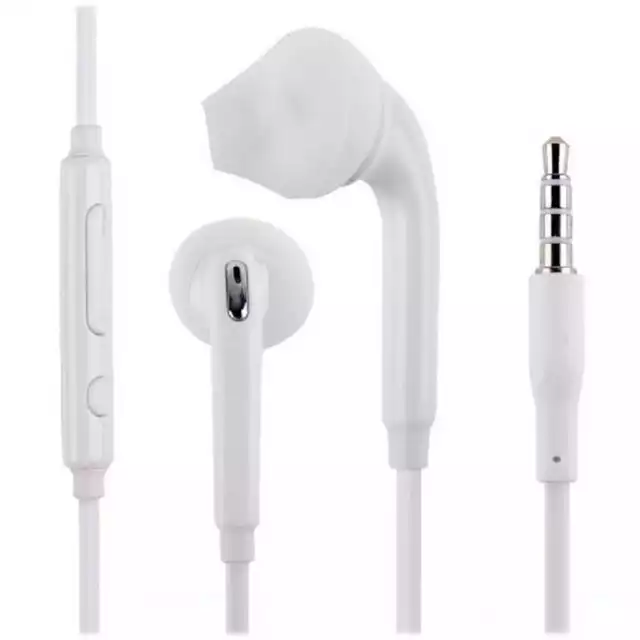 In Ears Kopfhorer mit 3.5 mm TRRS CTIA Plug Audio Mikro Kopfhorerstecker Weiss