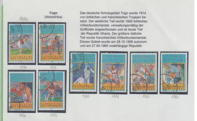 2252 - Togo -  1984  Mi-Nr. 1776 - 1783                 gestempelt