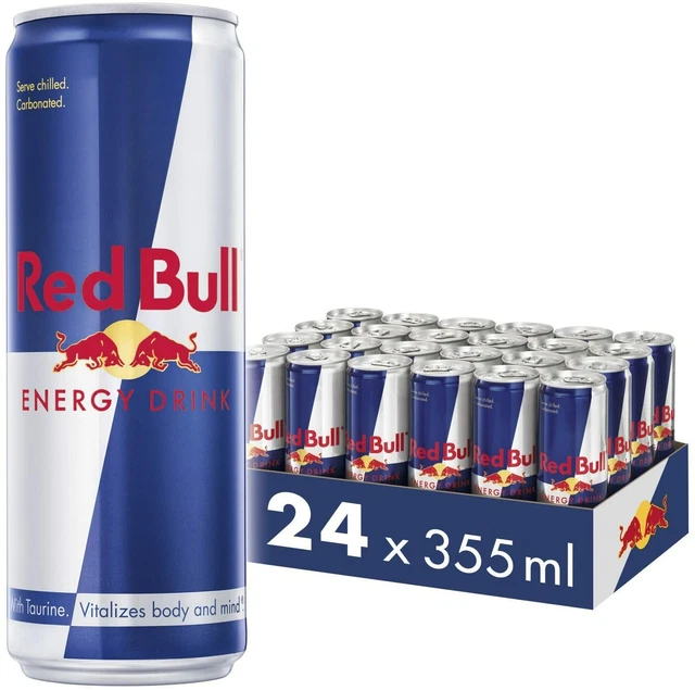 RED BULL ENERGY Drink Classic Vitalizes Body and Mind 355ml x 24 £42.99 ...