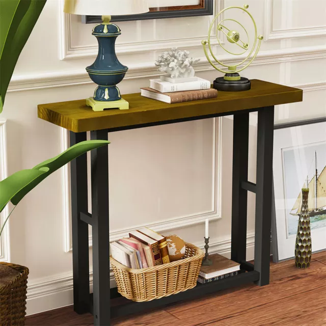 Chic Small Console Table Sofa Table Thick Square Frame fr Corridor Lounge Office