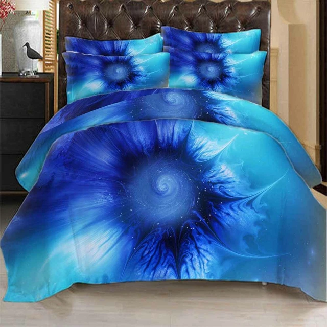 3D Blue Pattern 67050 Bed Pillowcases Quilt