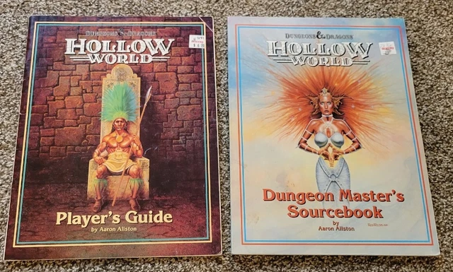 D&D Hollow World Player's Guide And Dungeon Master Guide Dungeons & Dragons Lot