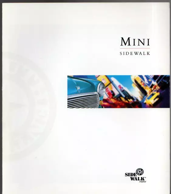 Rover Mini Sidewalk 1.3i Limited Edition 1995 UK Market Sales Brochure