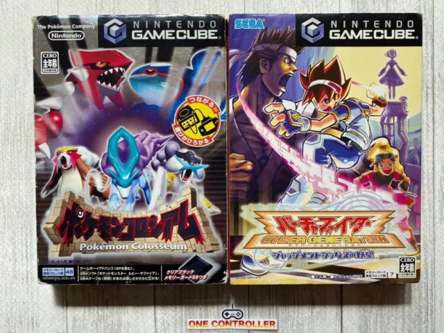 Nintendo Game Cube GC Pokemon Colosseum & Virtua Fighter Cyber Generation Japan