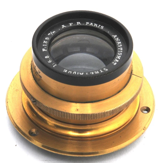 Lot 605 - A Zeiss Anastigmat 85mm f/6.3 Brass Lens