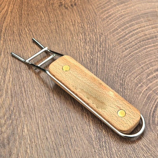 Fourchettes à Barbecue En Bois Metrie - Lot De 50 - Hêtre Naturel - Jetables Et Écologiques