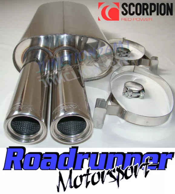 Scorpion SBMB002 BMW 325 E30 85-88 Back Box Stainless Exhaust Inc Cab & Touring