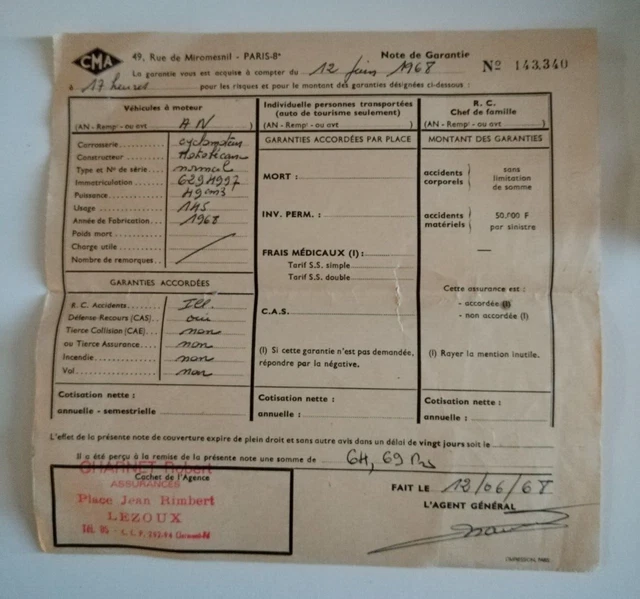 FICHE CARD carte car voiture france peugeot 402 andreau 1936.1940