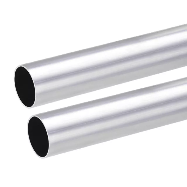 2Pcs 6063 Aluminum Round Tube 21mm-28mm OD 13mm-26mm ID 300mm Length Tubing