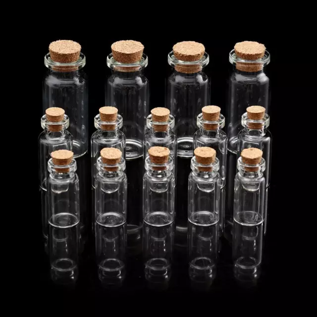 Blank Empty Wishing Tiny Small With Cork Stopper Message Bottles Transparent