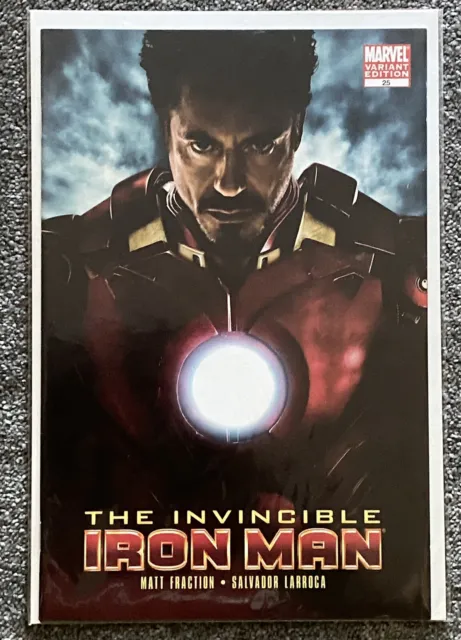 Invincible Iron Man #25 1:10 Movie Photo Variant Robert Downey Jr 2010