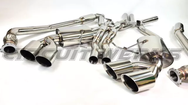 2015 + Porsche Macan GTS, S, Turbo Exhaust with Quad Thick Polished Wall Tips