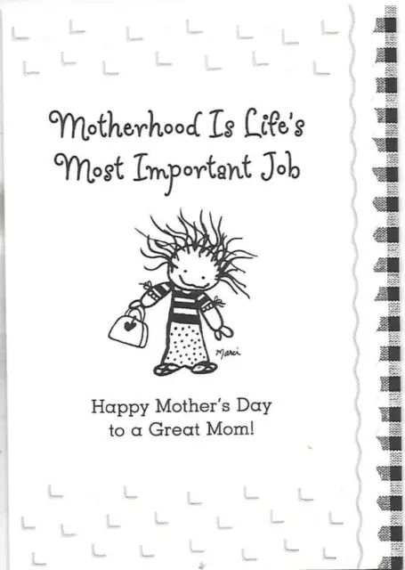 Blue Mountain Arts Mother Day Greeting Card Motherhood Lifes Most Important Job