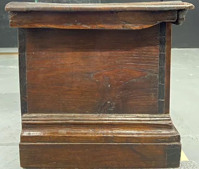 Late 17th century Italian walnut paneled and carved cassone with hinged lid 3