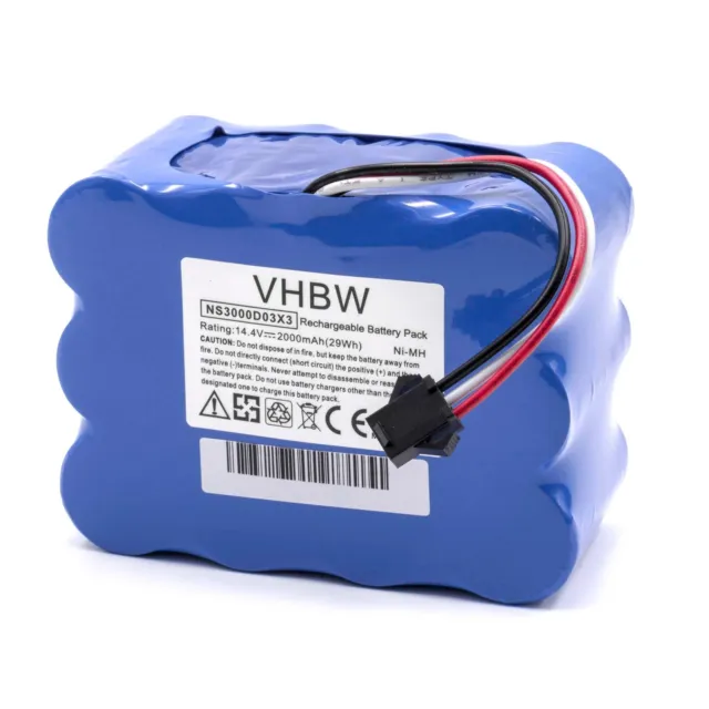 Batterie 2000mAh pour Vacuum Cleaner NS3000D03X3, YX-Ni-MH-022144