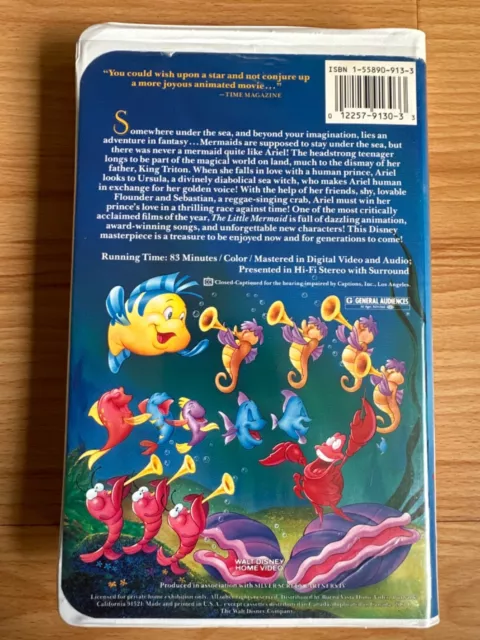 VHS TAPE THE Little Mermaid BANNED COVER Edition $1,000.00 - PicClick