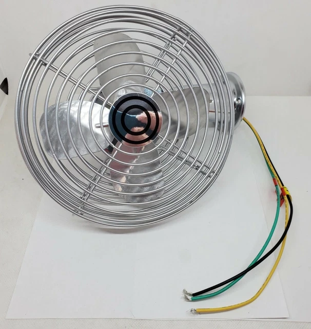 6" Steel Chrome W/O Speed Switch Truck Fan 2Speed  Swivel Base Mtc 12002Cp *C18